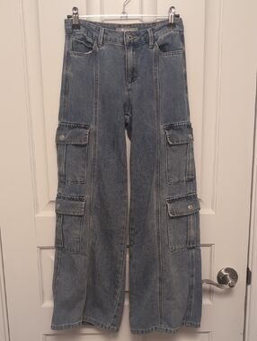 Tractr Light Blue Denim Jeans with Branded Waistband